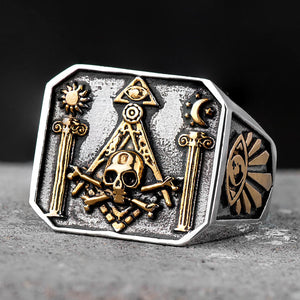 Ring of Skull Masonic